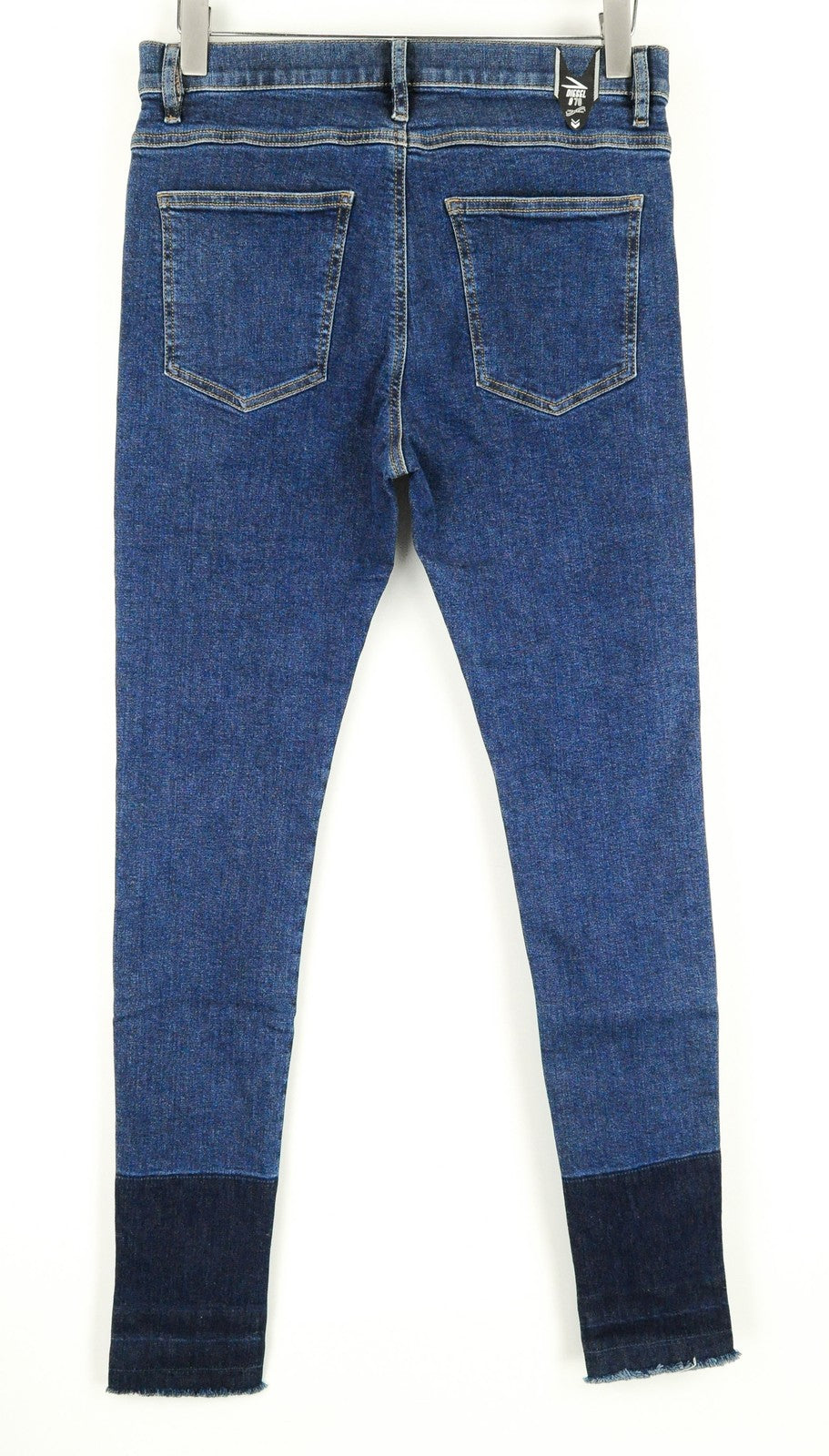 DIESEL D-Istort-SP 085AU Men Jeans W30/L32 Blue Super Skinny Fit Cotton Wash