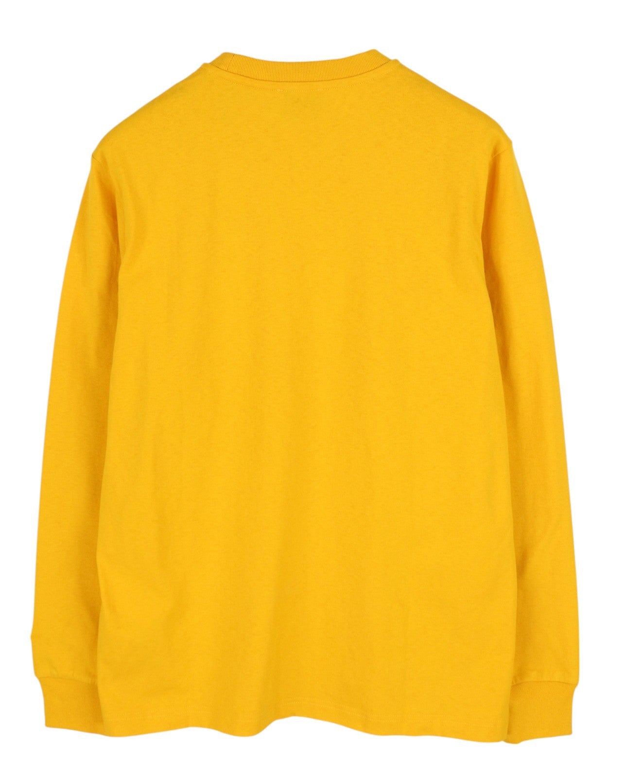 DIESEL T-Just-LS-B51 Men T-Shirt M Yellow Long Sleeve Crew Neck Tricot