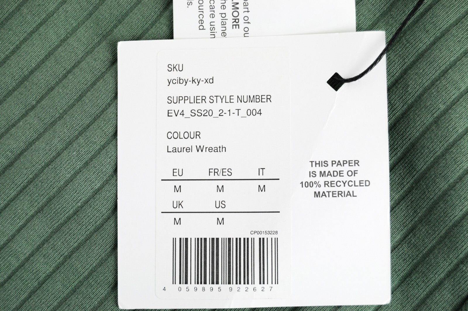 EVEN & ODD Women Jumpsuit M Green Short Sleeve Ribbed Cotton Belted Stretch