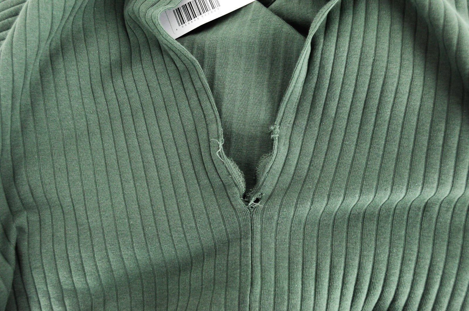 EVEN & ODD Women Jumpsuit M Green Short Sleeve Ribbed Cotton Belted Stretch