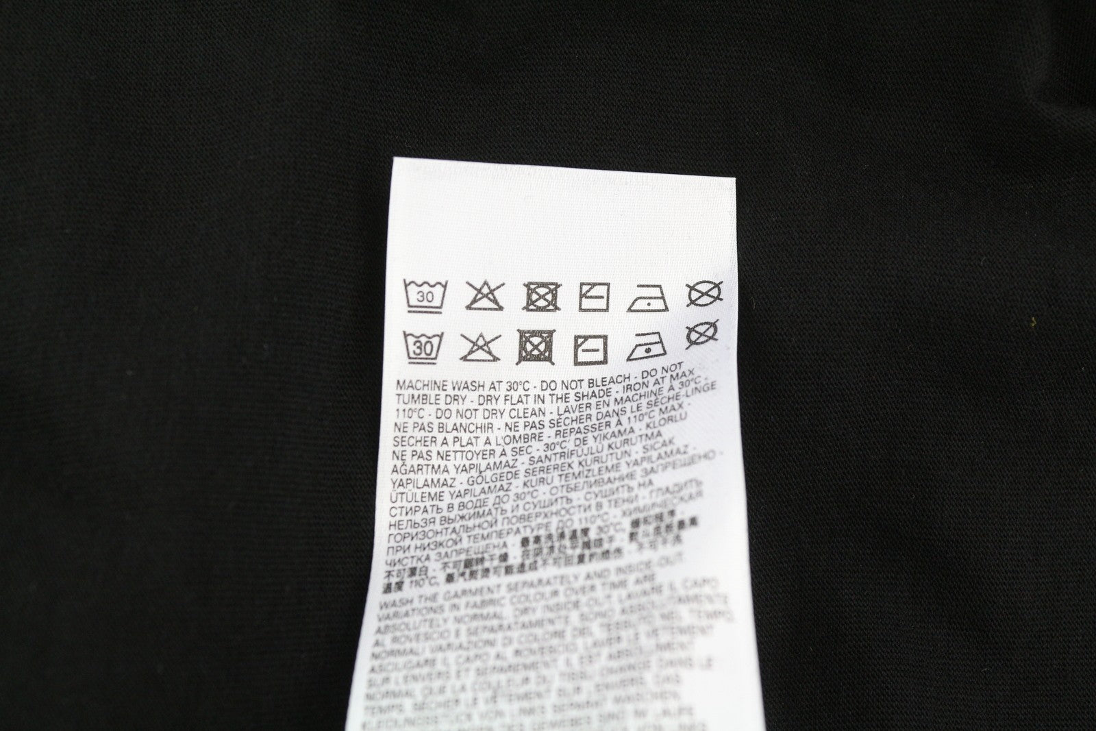 DIESEL T-Just-LS-E4 Men T-Shirt M Black Lon Sleeve Crew Neck Tricot