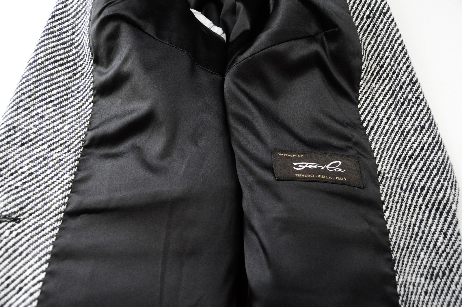 SUISTUDIO Olivia Women Blazer UK6R Grey Silk Cotton Patterned Lined Formal Coat