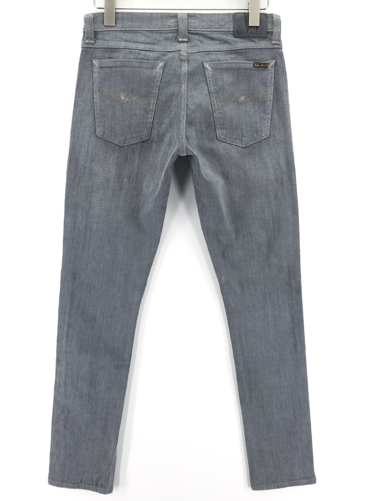 NUDIE JEANS Tight Long John Men Jeans W31/L34 Organic Charcoal Washed Slim Denim