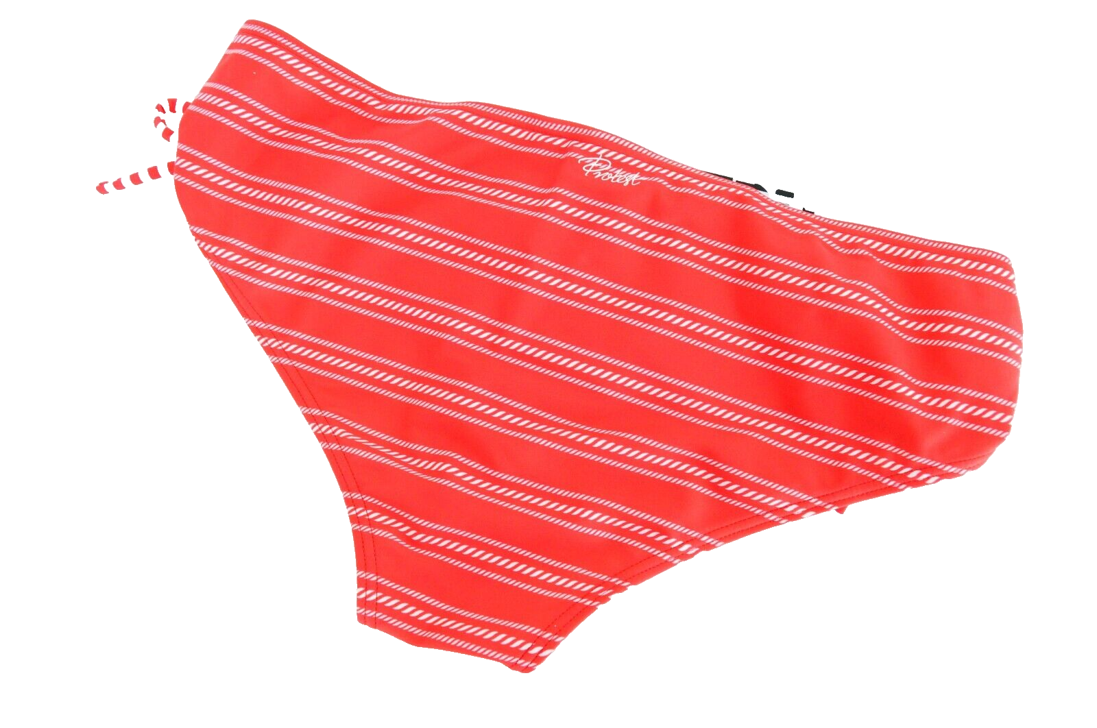PROTEST Leone Women Swimsuit UK14D Red Striped Stretch Bikini Two Piece Set