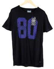 SCOTCH & SODA Scandic Sport Men T-Shirt ~M Navy Short Sleeve Logo Print Casual