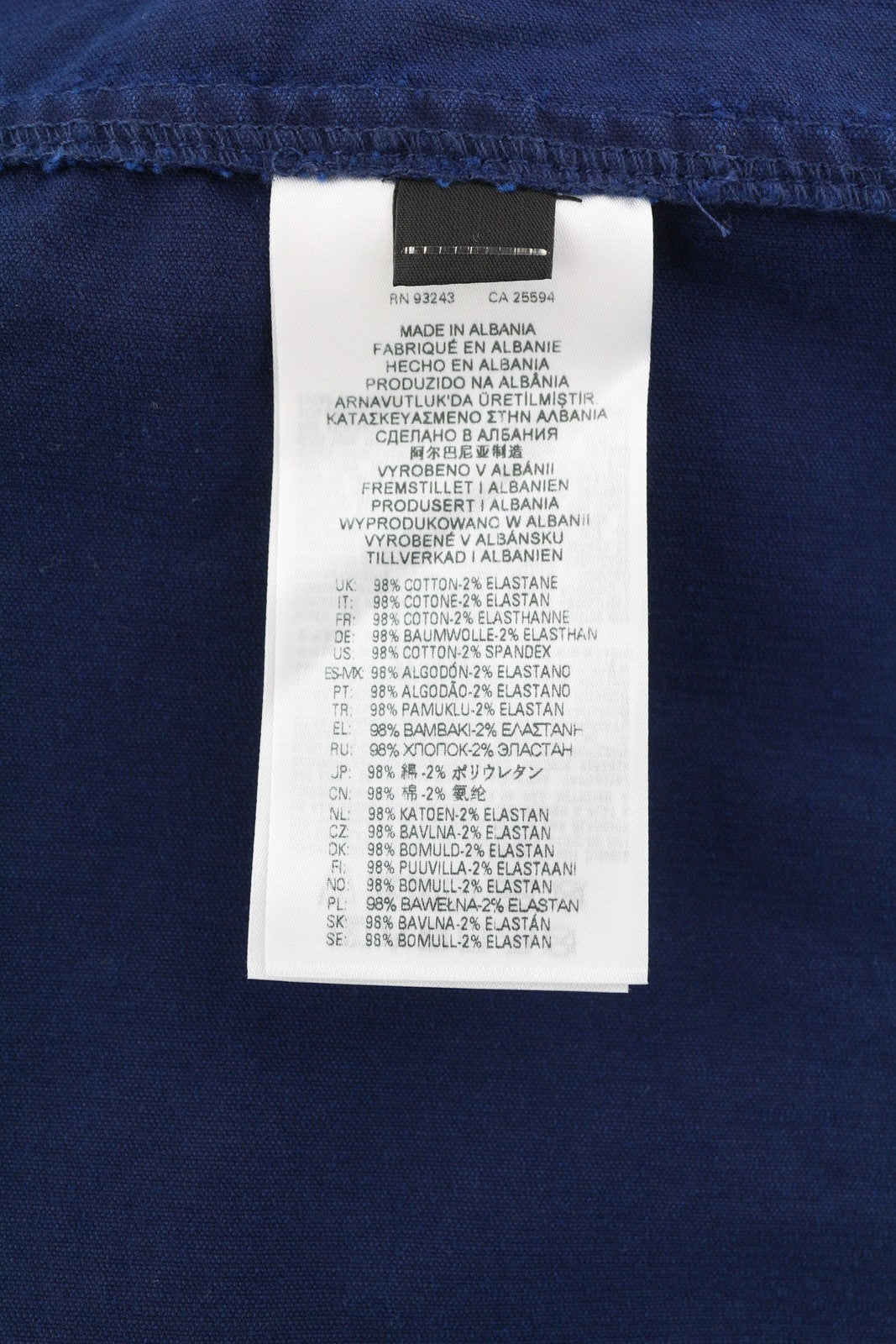 DIESEL S-Bun-Cord Men Shirt M Washed Blue Corduroy Thick Spread Snap RRP€175