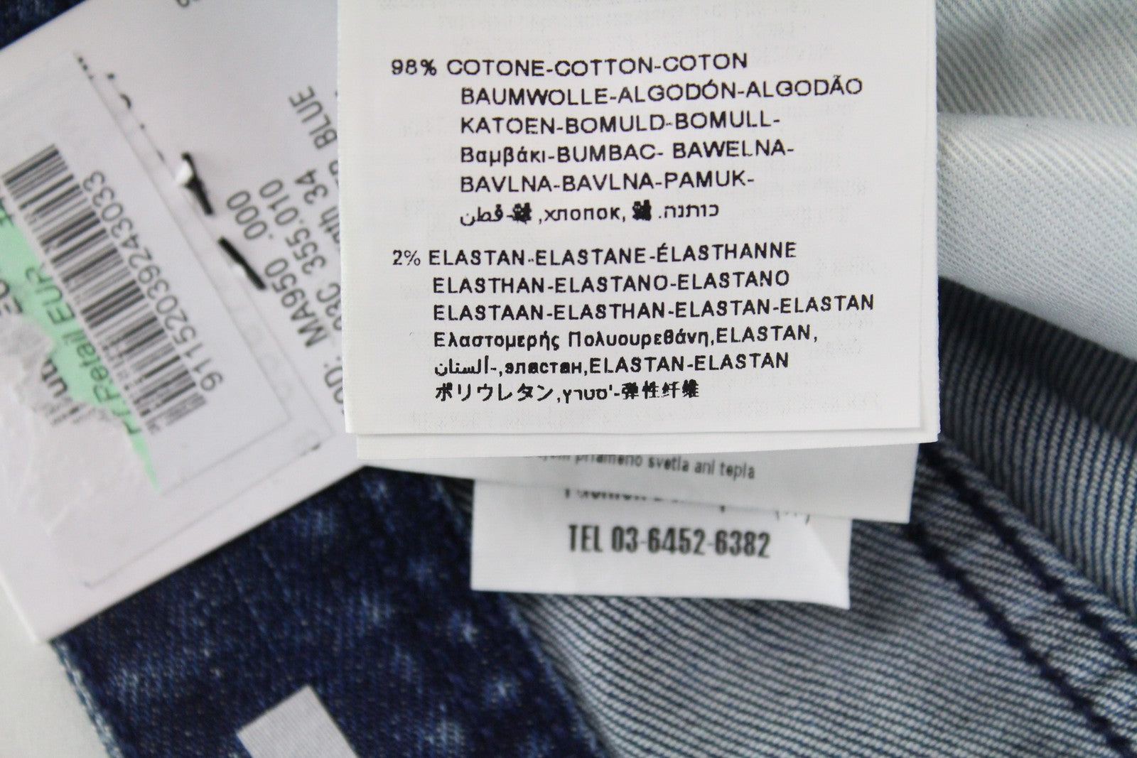 REPLAY Rob Men Jeans W30/L34 Straight Fit Tapered Blue Cotton Stretch Ripped