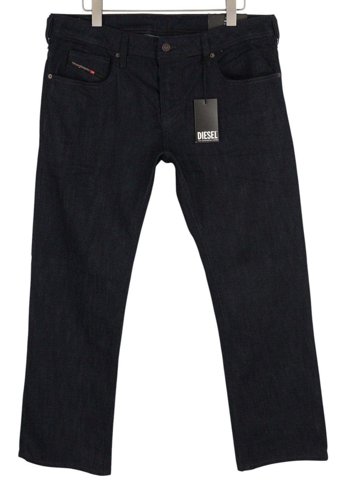 DIESEL Zatiny RB060 Men Jeans W36/L32 Bootcut Fit Button Fly Dark Blue Denim