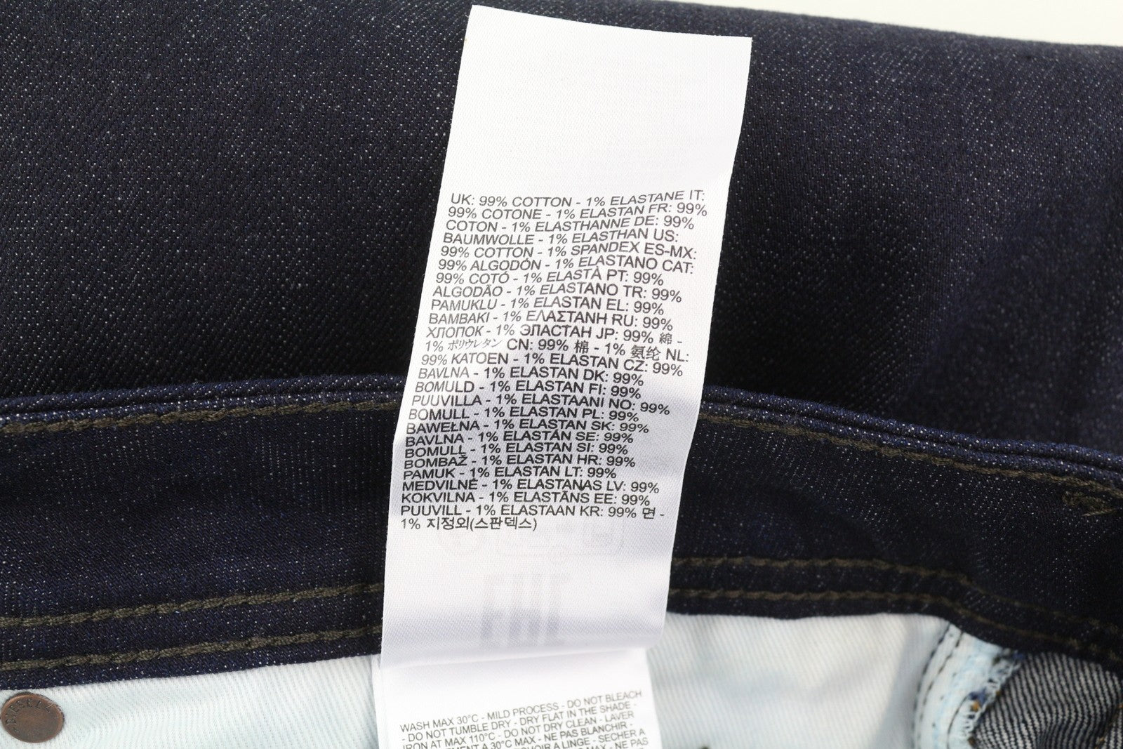 DIESEL Zatiny RB060 Men Jeans W36/L32 Bootcut Fit Button Fly Dark Blue Denim