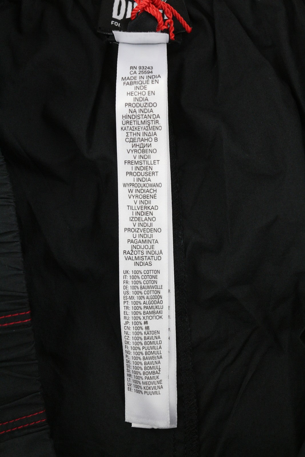 DIESEL Uubx-Stark Men Underwear XL Boxer Elastic Waist Logo All Seasons Black