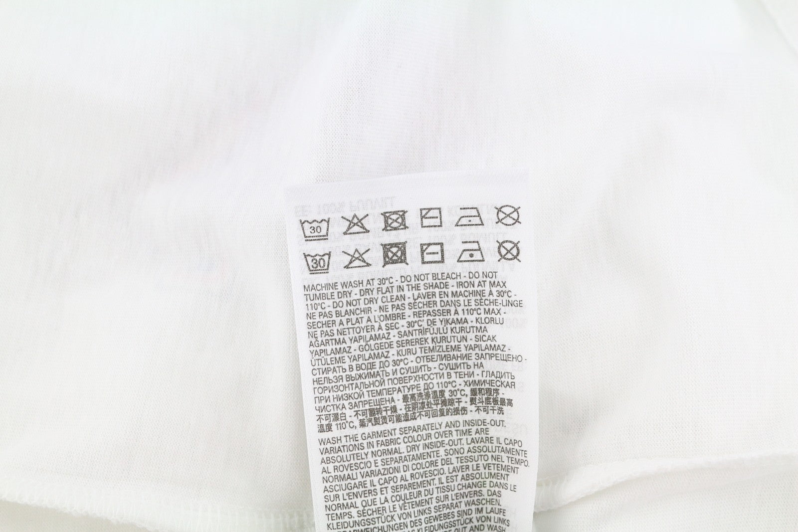 DIESEL T-Diegos-LS-K27 Men T-Shirt 2XL White Long Sleeve Crew Neck Tricot Logo