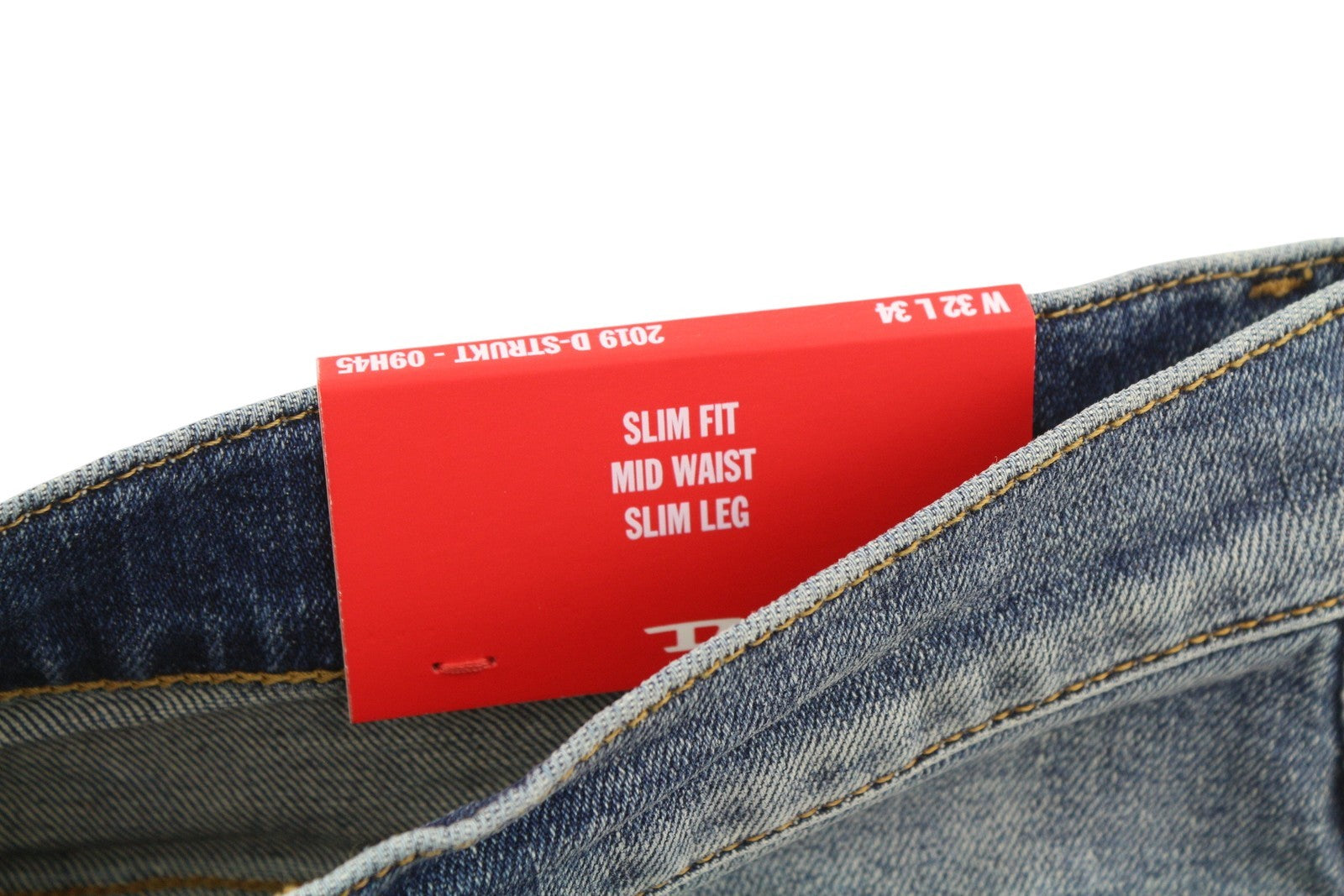 DIESEL 2019 D-Strukt 09H45 Men Jeans W32/L34 Slim  Distress Fade Effect RRP€250