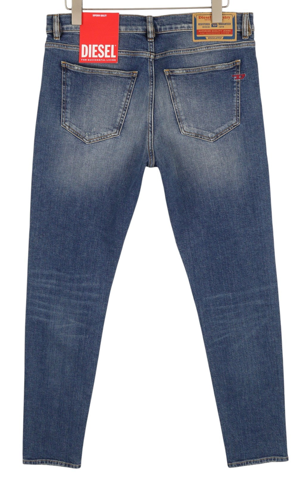 DIESEL 2019 D-Strukt 09H45 Men Jeans W34/L34 Slim  Distress Fade Effect RRP€250