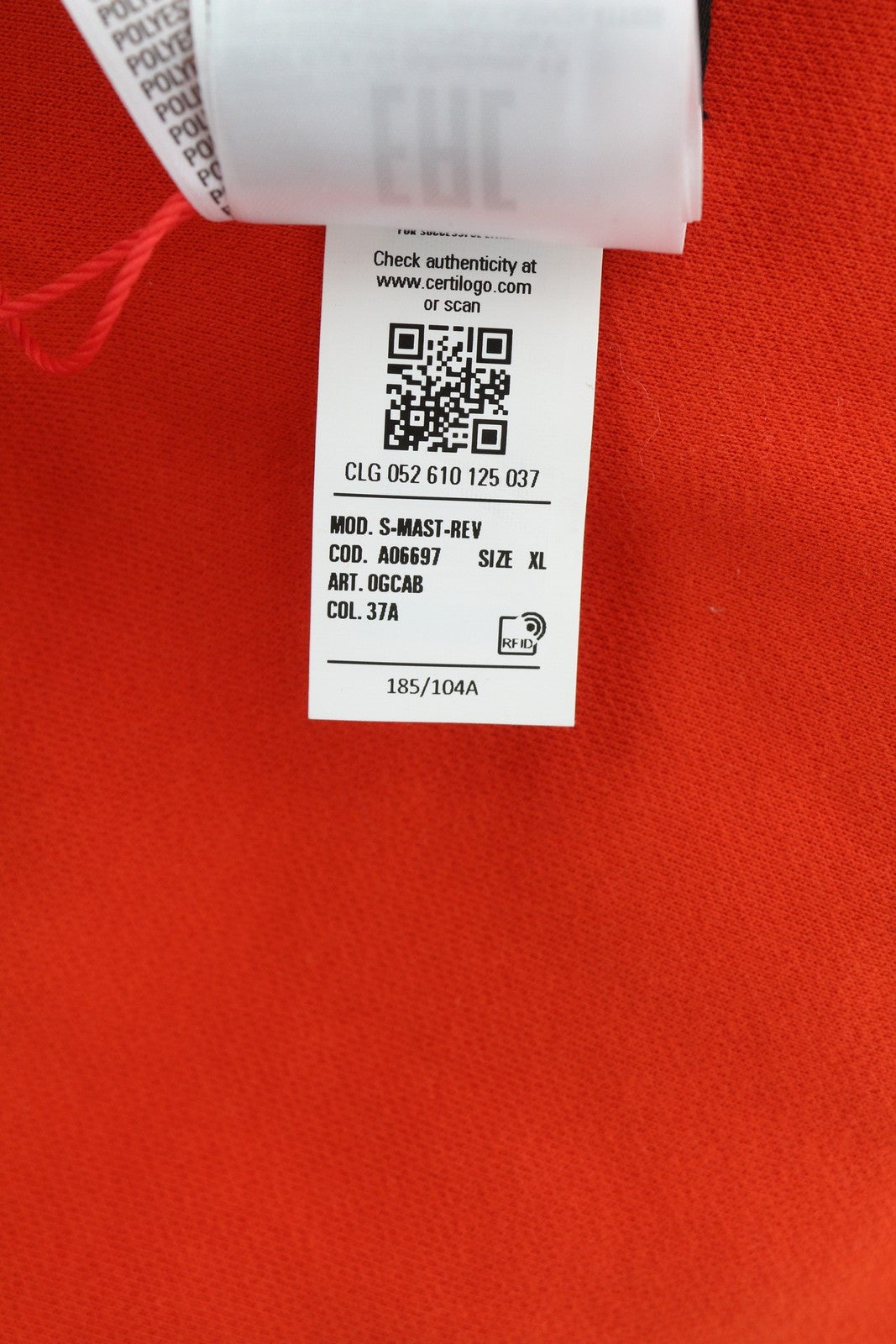 DIESEL S-Mast-Rev Men Sweatshirt XL Orange Pullover Crew Neck Fluffy RRP€195