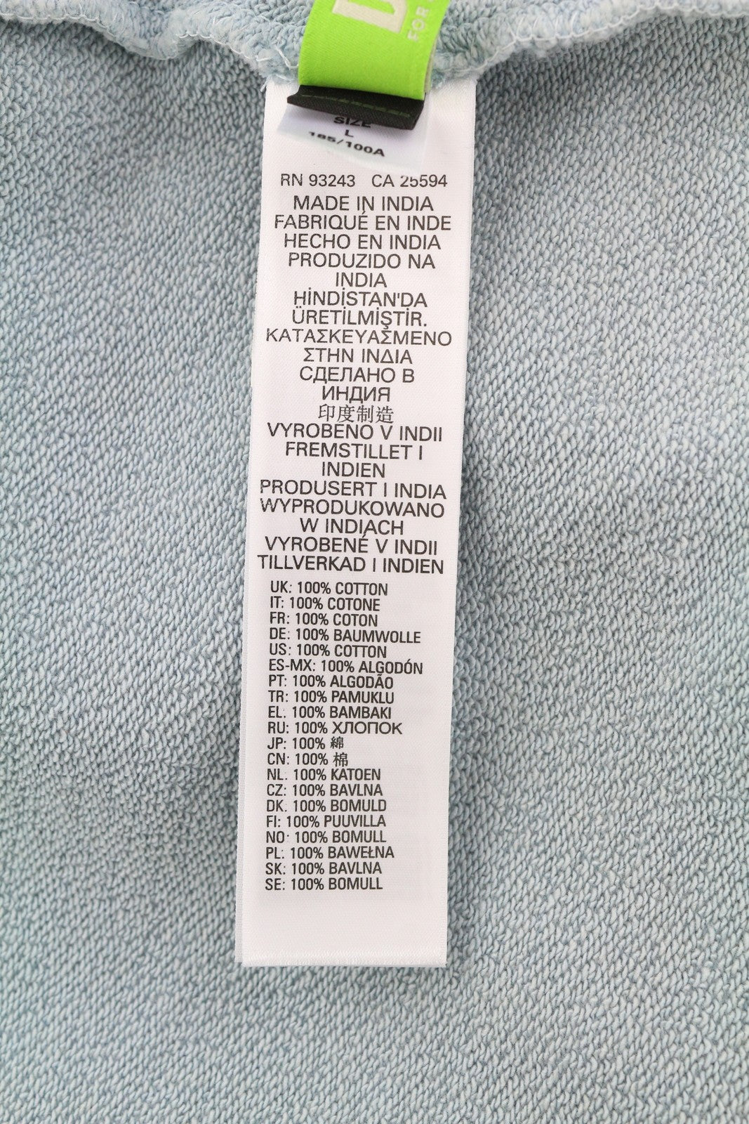 DIESEL S-Ribal Men Sweatshirt L Blue Oversized Pullover Crew Neck Cotton RRP€195