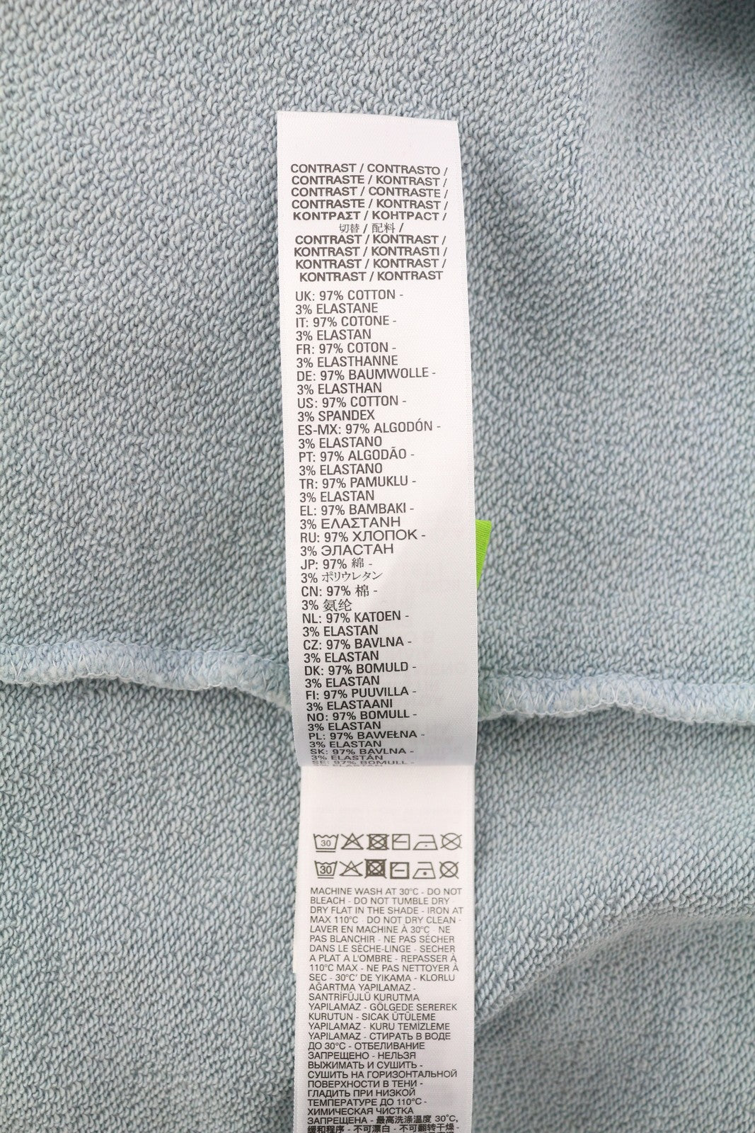 DIESEL S-Ribal Men Sweatshirt L Blue Oversized Pullover Crew Neck Cotton RRP€195