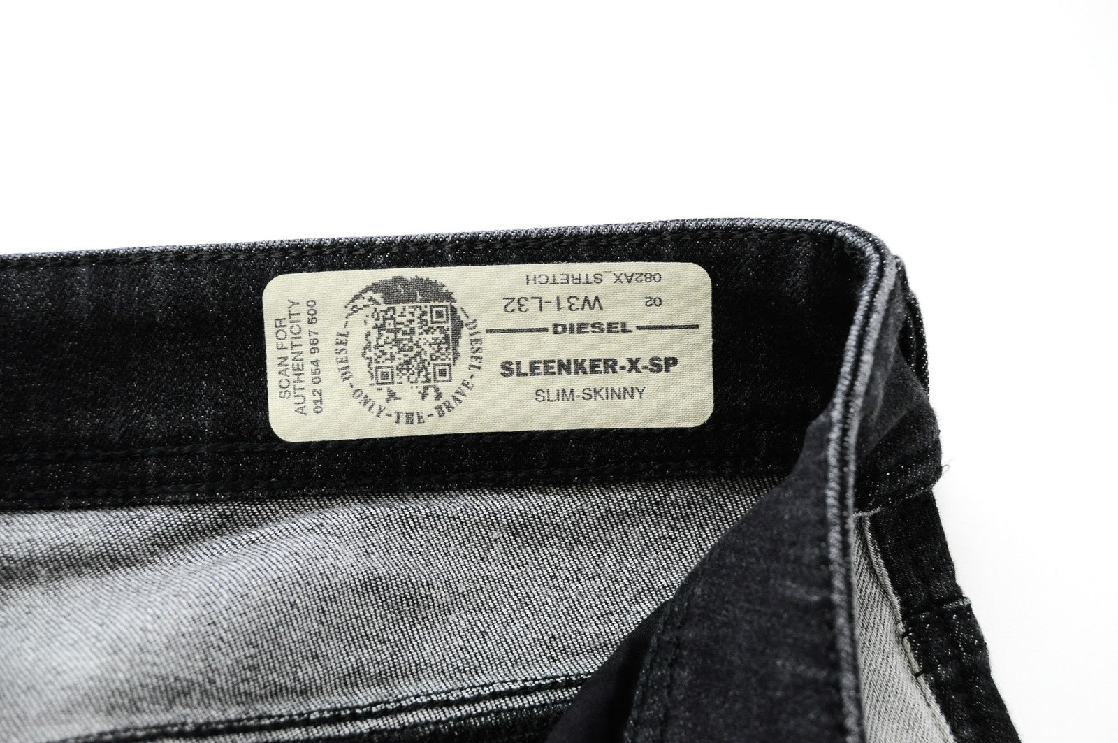 DIESEL Sleenker-X-SP 082AX Mens Jeans W31 L32 Slim Skinny Grey Cotton Stretchy