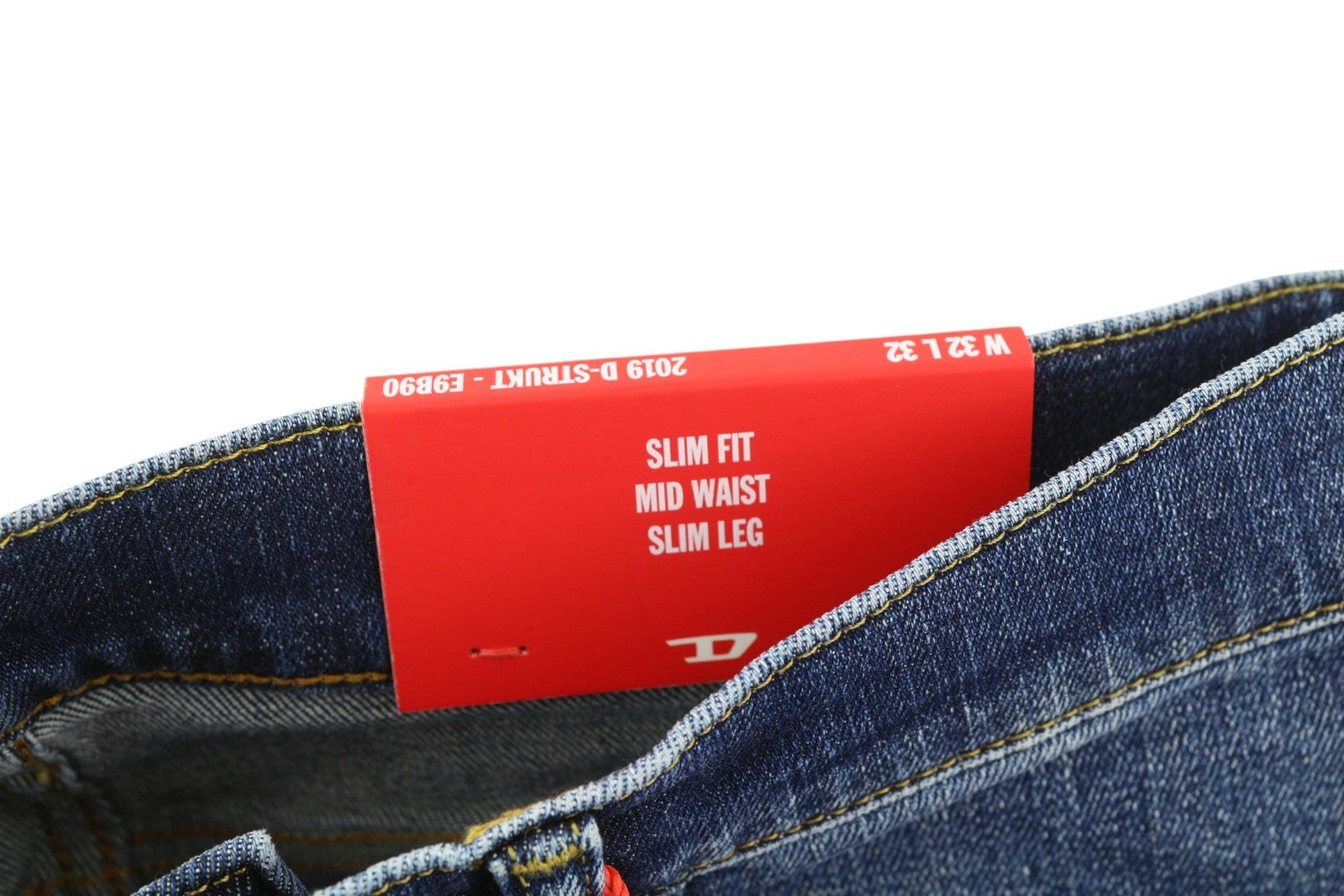 DIESEL 2019 D-Strukt E9B90 Men Jeans W32/L32 Slim  Distress Fade Effect RRP€250