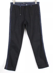 REPLAY Atelier Men's W31/L30 Black Blue Slim Denim Casual Jeans Slit Pocket