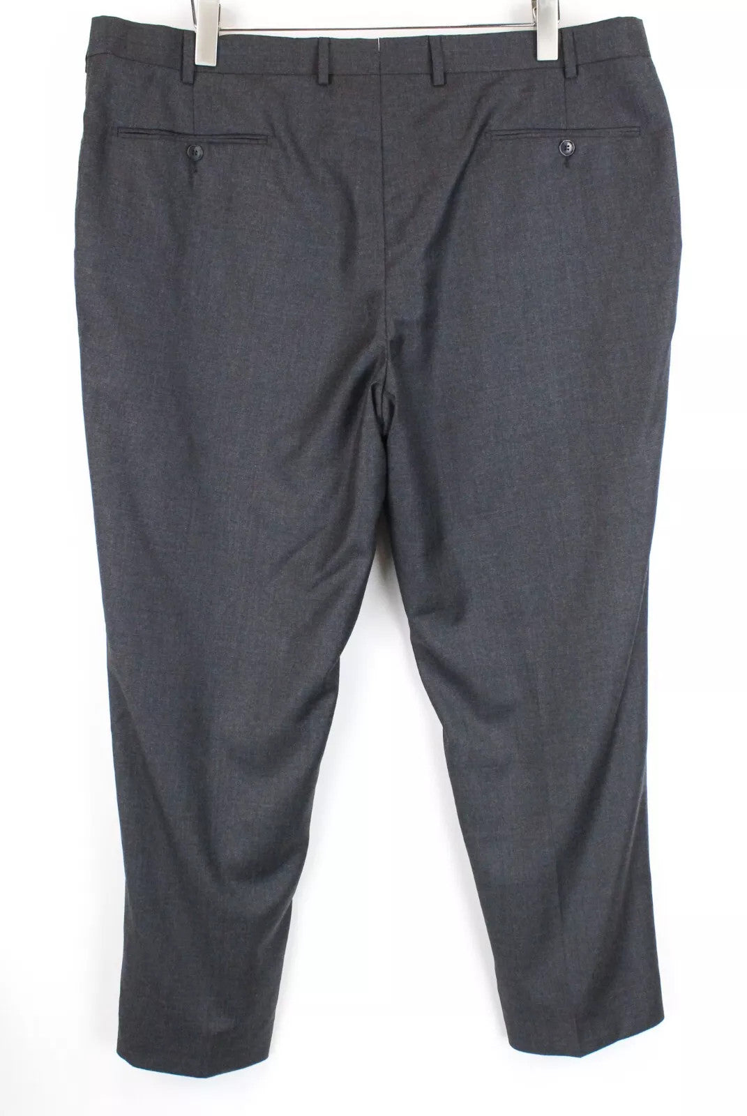 SUITSUPPLY Brescia Grey UK44S Men's Wool Trousers Lined Smart Pleated Formal