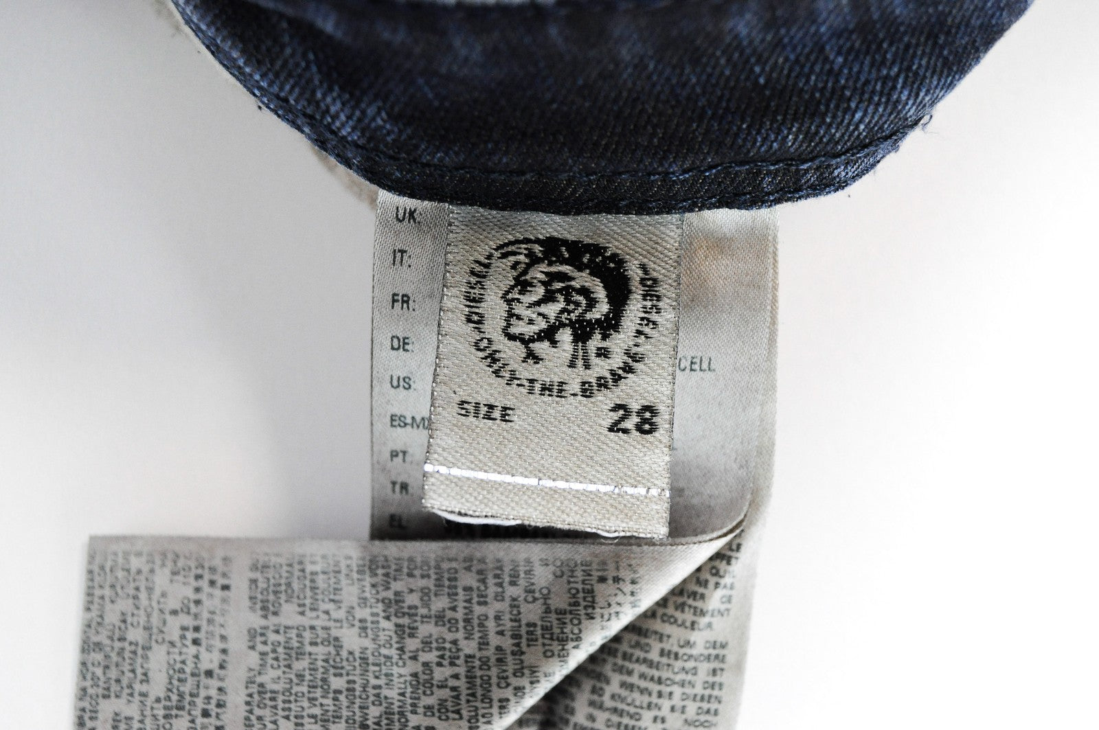 DIESEL Krayver R48XU Men Jeans W28/L32 Slim Carrot Fit Cotton Stretch Blue Wash