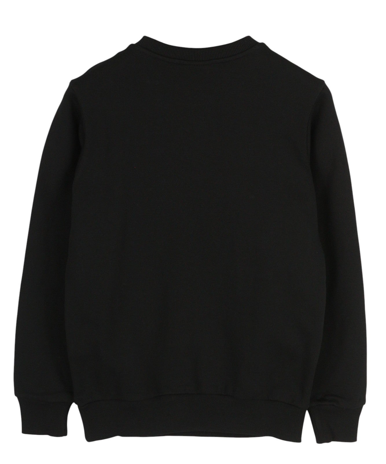 DIESEL S-Girk-A74 Men Sweatshirt XS Black Pullover Crew Neck Front Logo Unlined