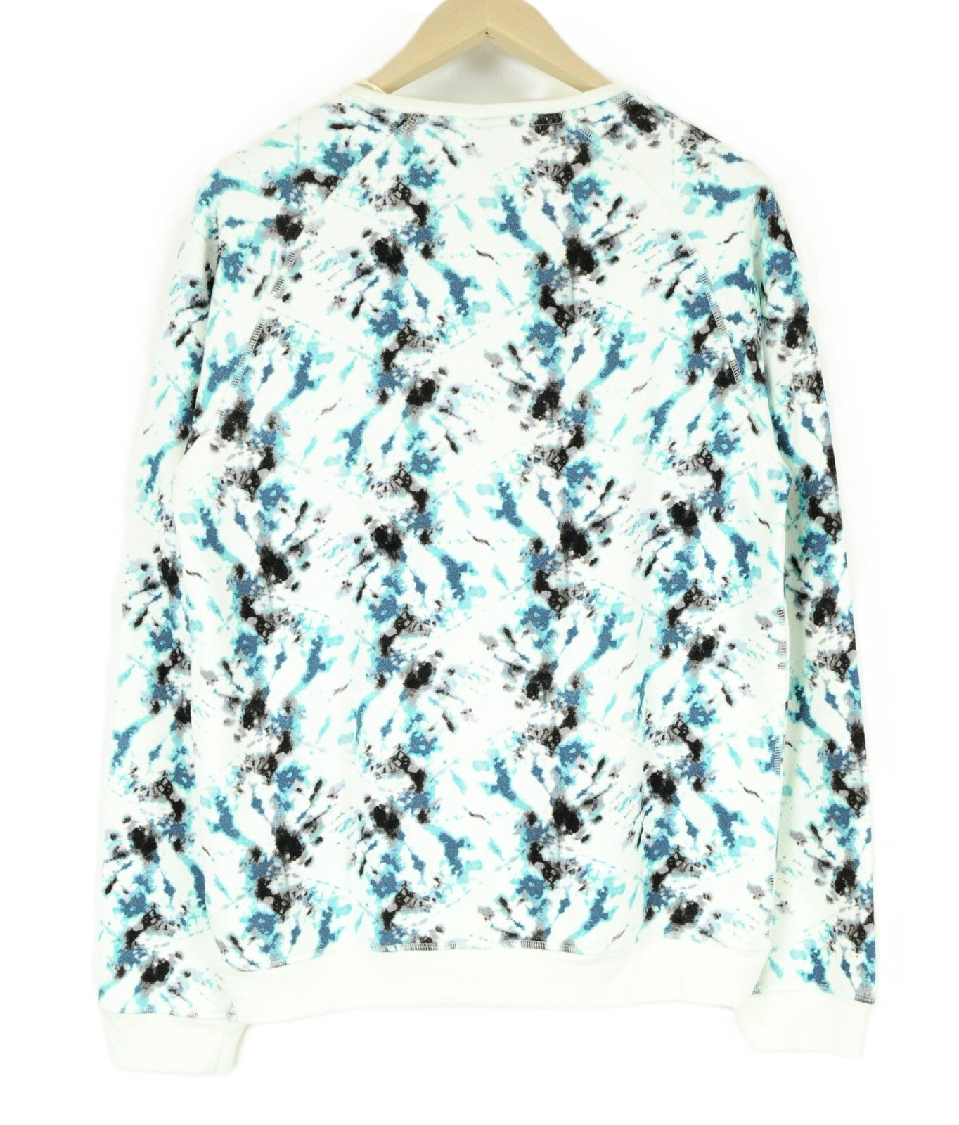 SCOTCH & SODA Ams Blauw Mens Sweatshirt M Blue Cotton Long Sleeve Patterned