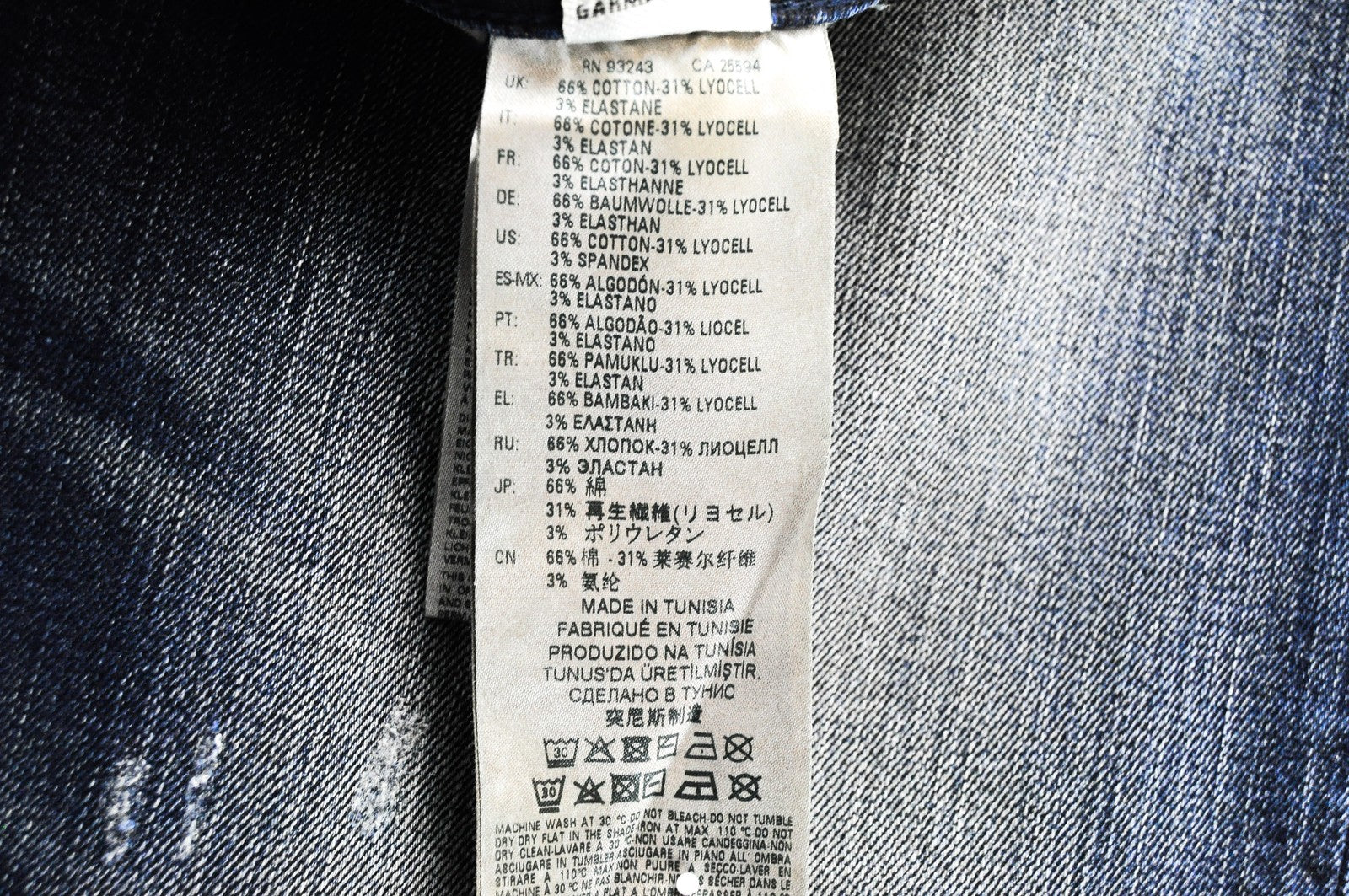 DIESEL Krayver R48XU Men Jeans W31/L32 Slim Carrot Fit Blue Cotton Stretch Wash