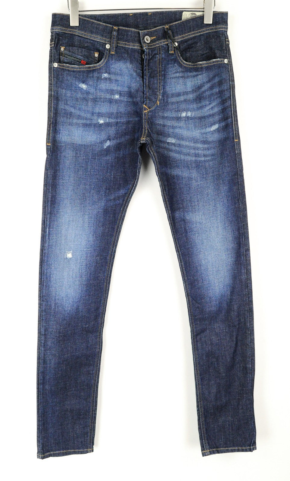 DIESEL Tepphar R7NA8 Men Jeans W30/L34 Slim Carrot Fit Blue Cotton Casual Wash