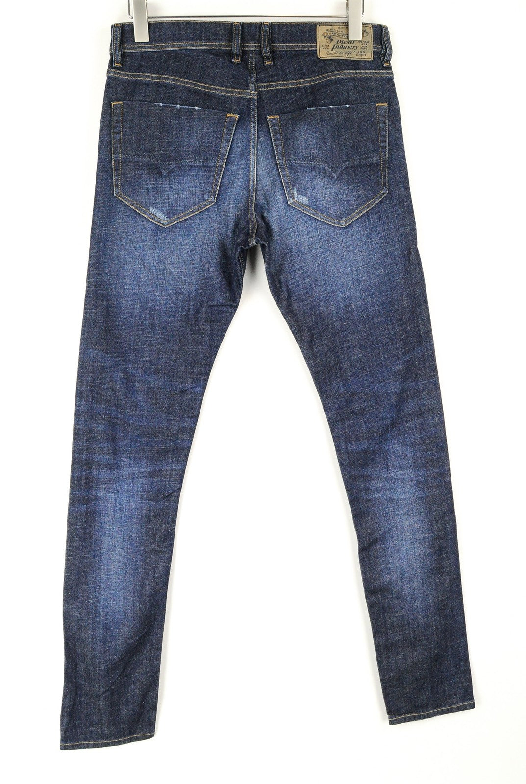 DIESEL Tepphar R7NA8 Men Jeans W30/L34 Slim Carrot Fit Blue Cotton Casual Wash