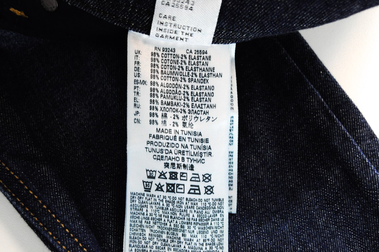 DIESEL Tepphar R7NA8 Men Jeans W30/L34 Slim Carrot Fit Blue Cotton Casual Wash