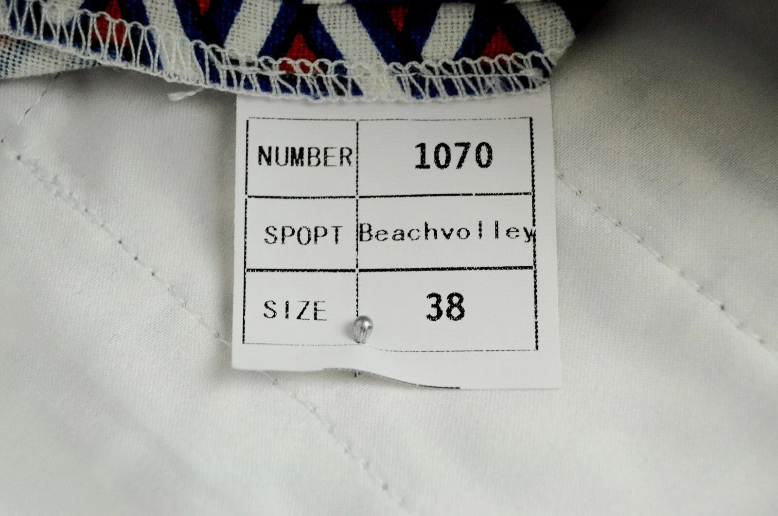 SUITSUPPLY Women's Shorts Size 38 Red Blue White Print Summer Slit Pocket