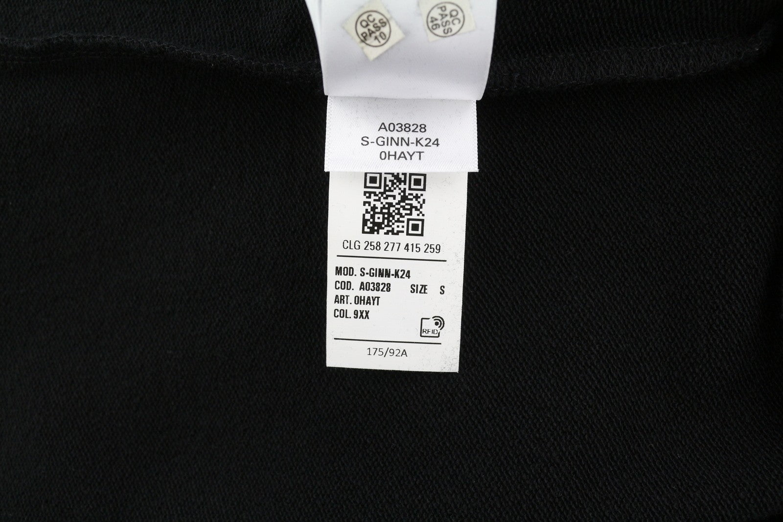 DIESEL S-Ginn-K24 Men Sweatshirt S Black Pullover Crew Neck Front Logo RRP€110