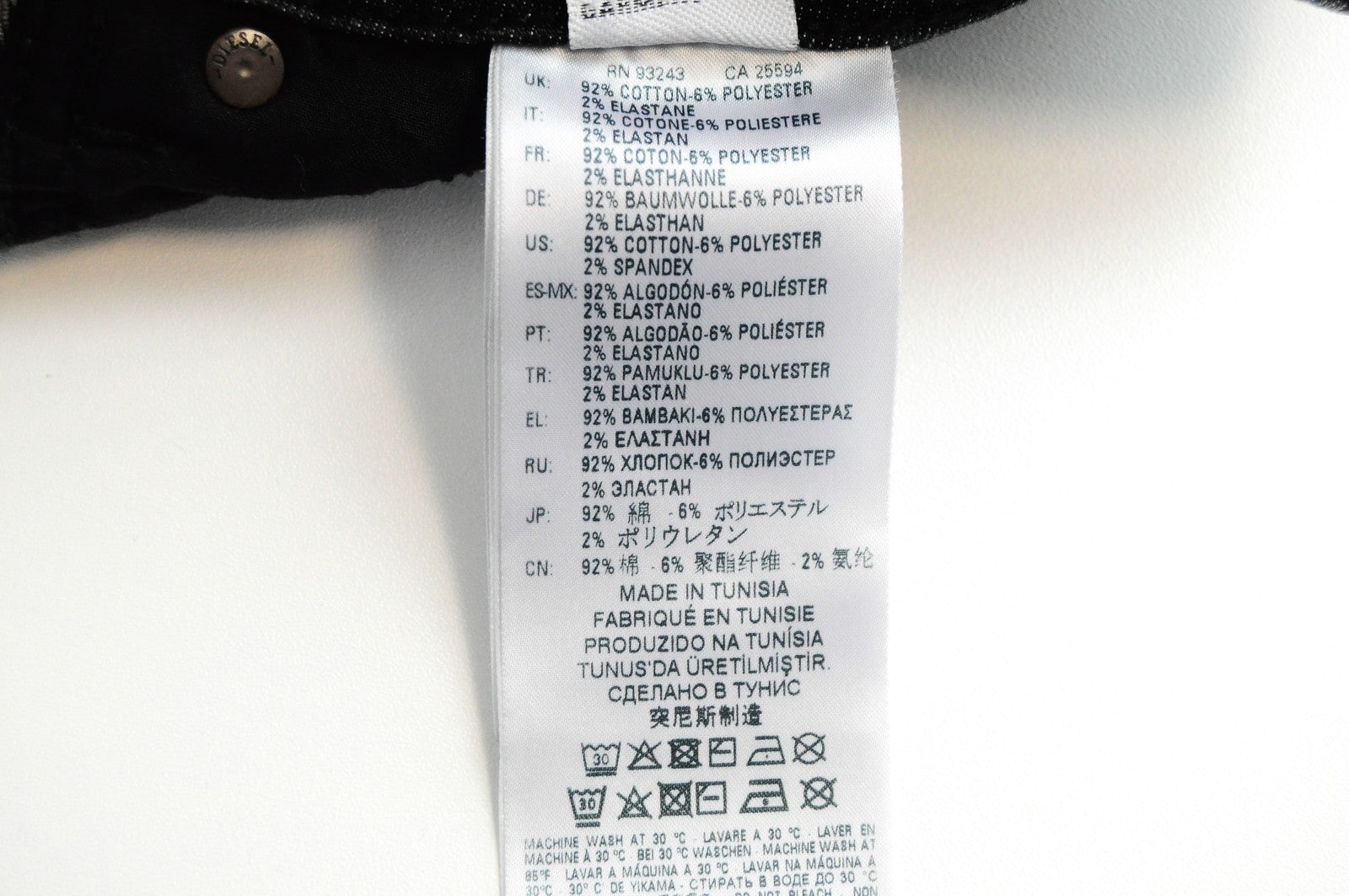 DIESEL Sleenker-X-SP 082AX Men Jeans W31/L32 Washed Grey Slim Skinny Stretch