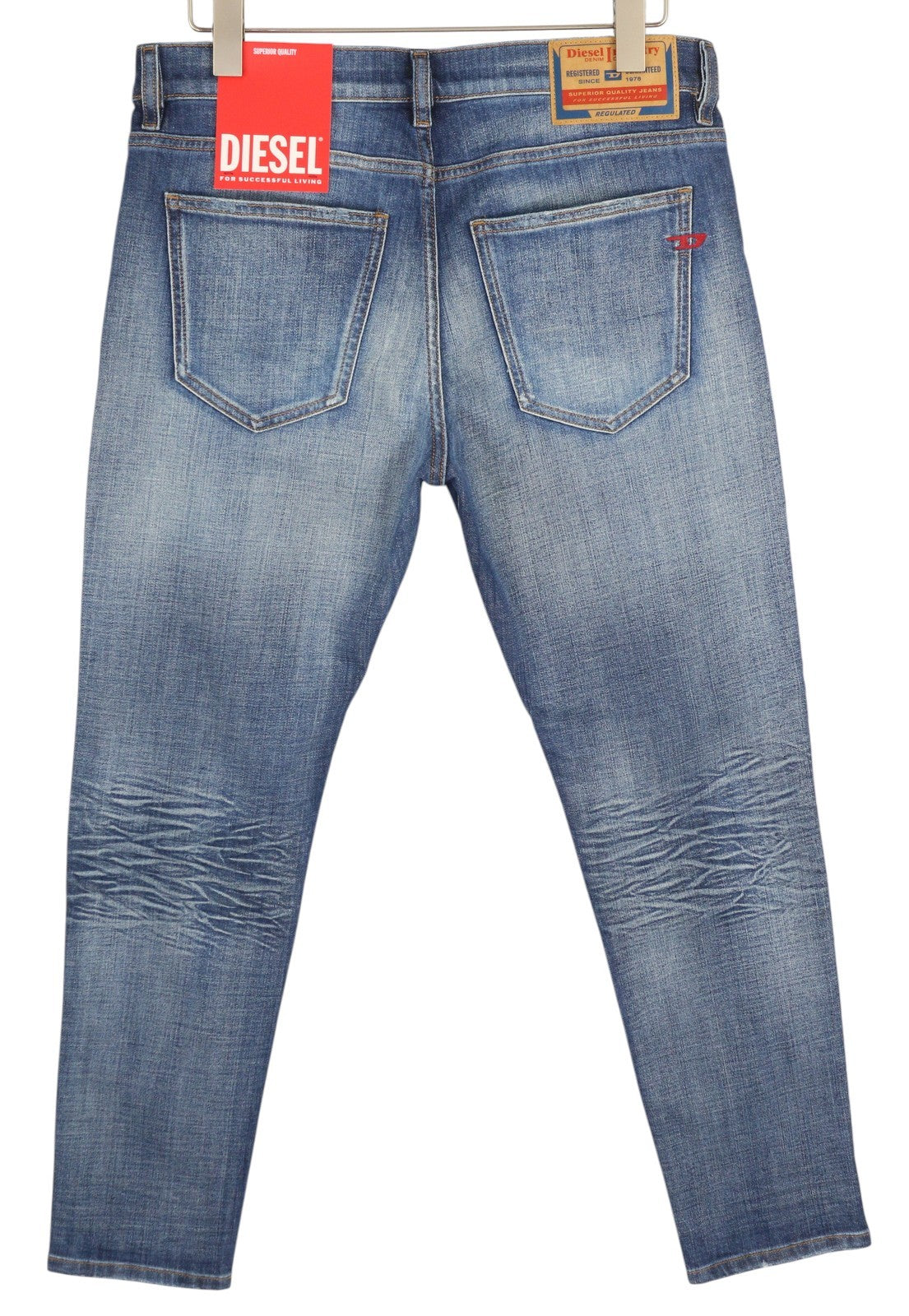 DIESEL 2019 D-Strukt 0DQAE Men Jeans W32/L30 Slim  Fade Effect Denim RRP€175