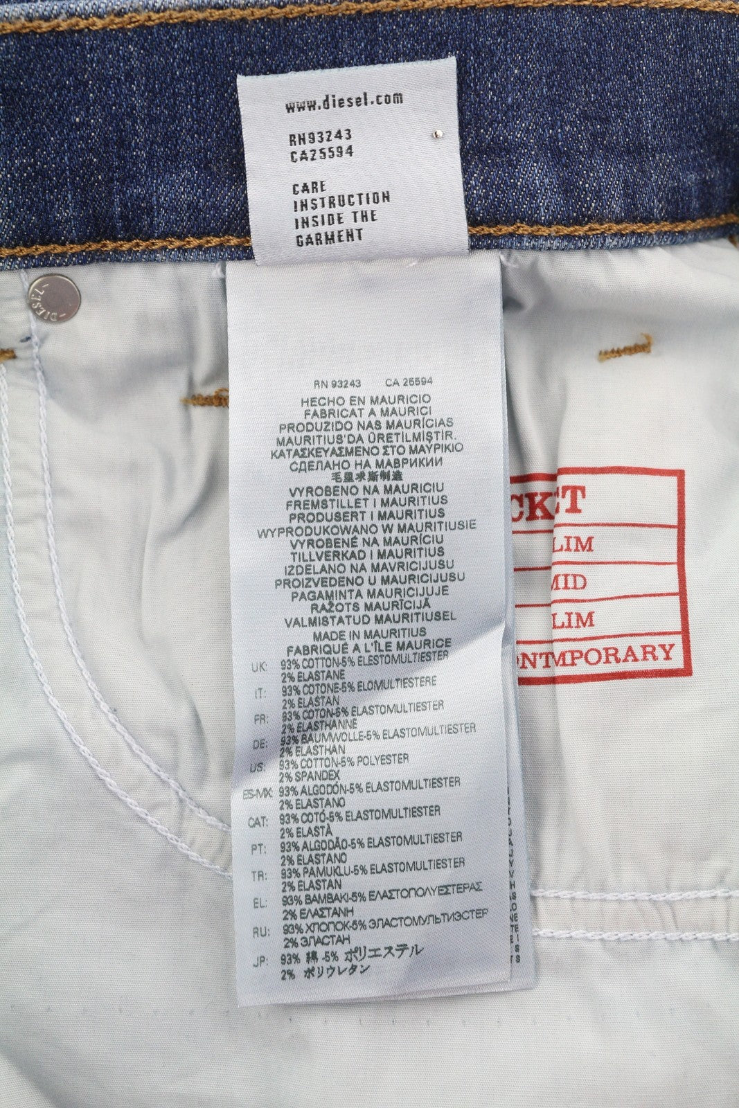 DIESEL 2019 D-Strukt 0DQAE Men Jeans W32/L30 Slim  Fade Effect Denim RRP€175