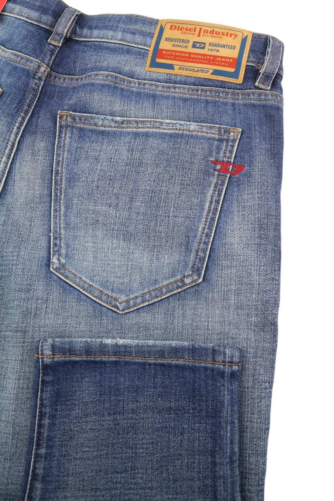 DIESEL 2019 D-Strukt 0DQAE Men Jeans W33/L30 Slim  Fade Effect Denim RRP€175