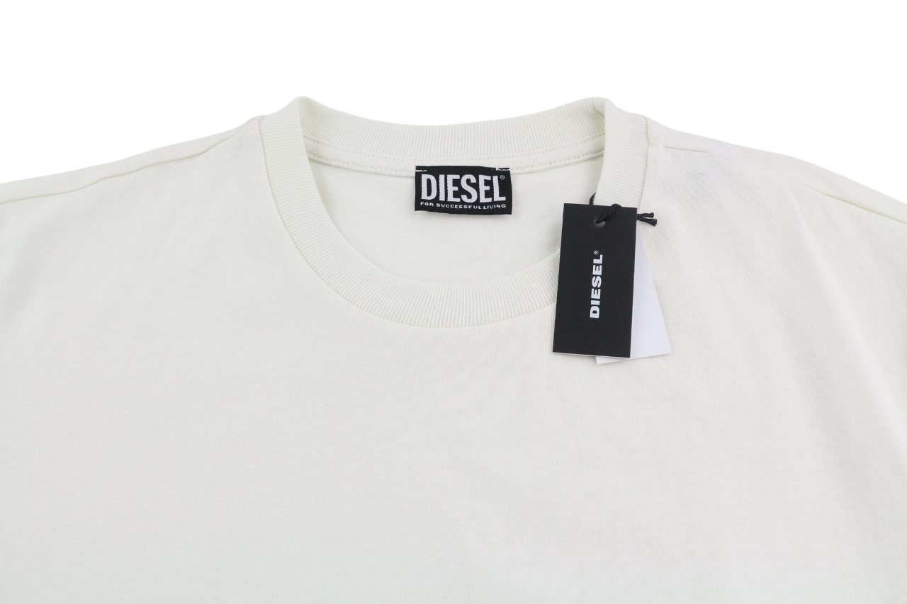 DIESEL T-Just-B67 Men T-Shirt L Short Sleeve Crew Collar Logo Tricot RRP€60