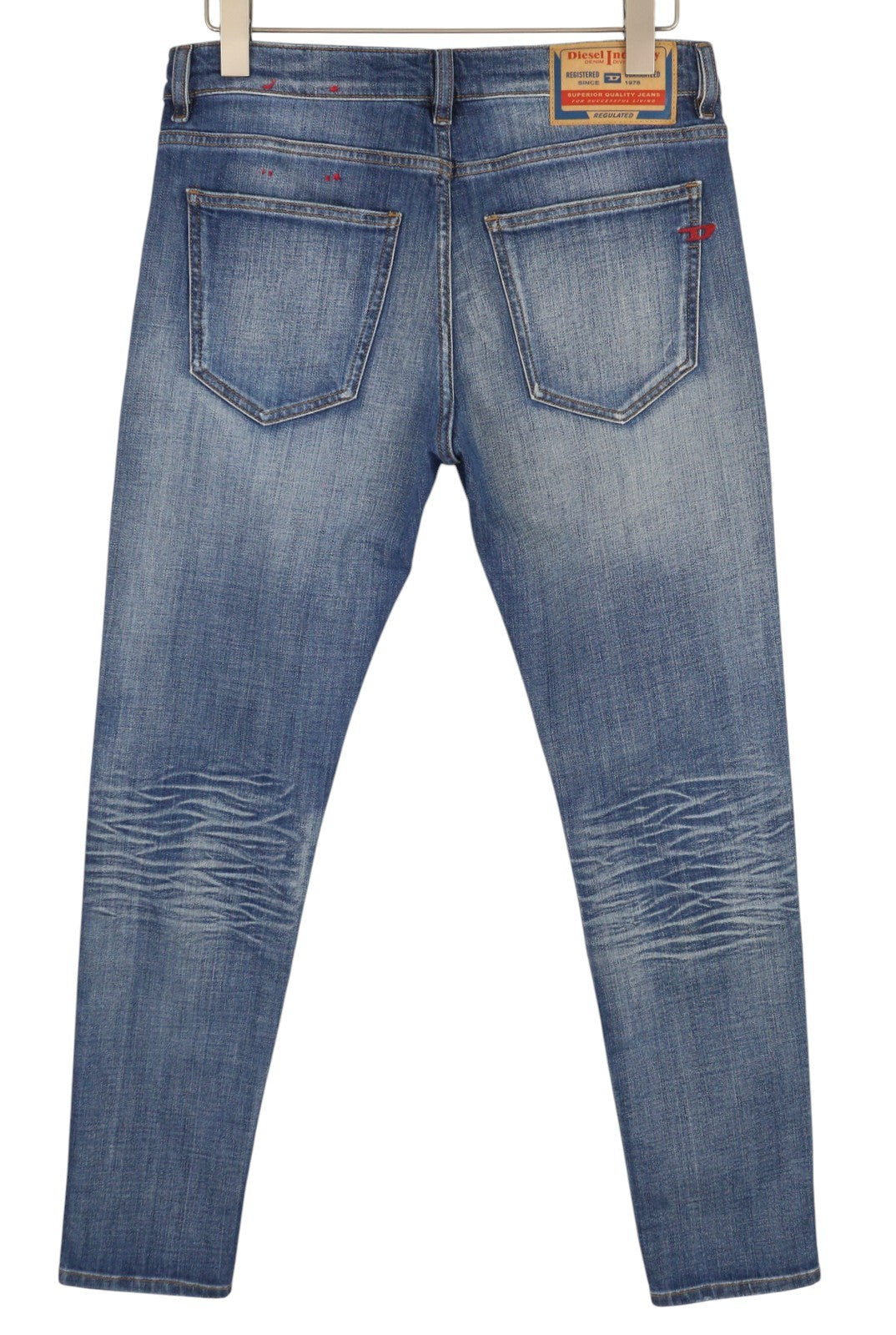 DIESEL 2019 D-Strukt 0DQAE Men Jeans W32/L32 Slim  Fade Effect Denim RRP€175