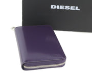 DIESEL Jadda Women Wallet OS  Purple Leather Round Zipper Violet RRP€160