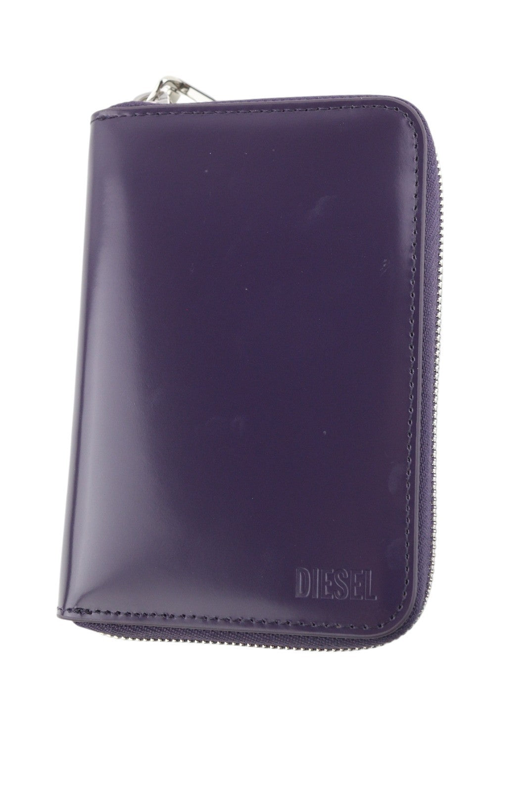 DIESEL Jadda Women Wallet OS  Purple Leather Round Zipper Violet RRP€160