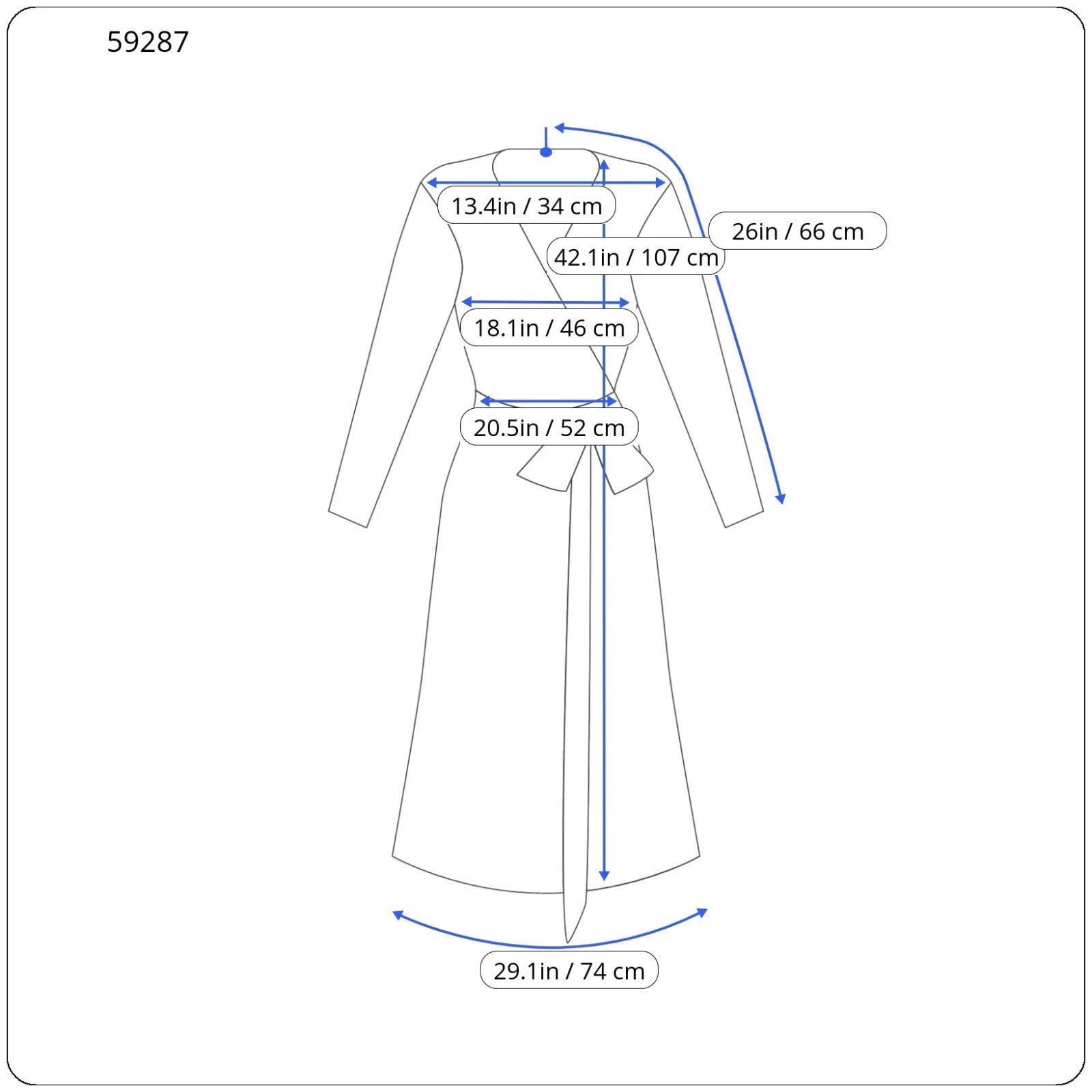 KAFFE Kajenny Women's Dress 34 Grey Patterned Long Sleeve V-Neck Mid-Length