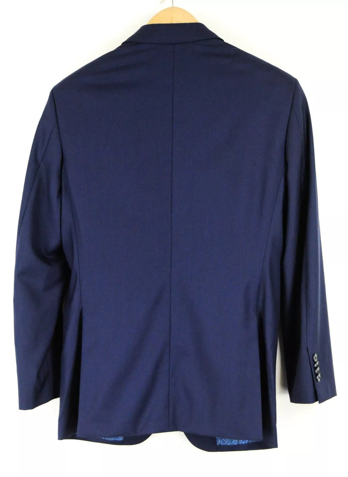 SUITSUPPLY Lazio Men's Suit UK32 Navy Wool Lined Pleated Formal 2-Piece