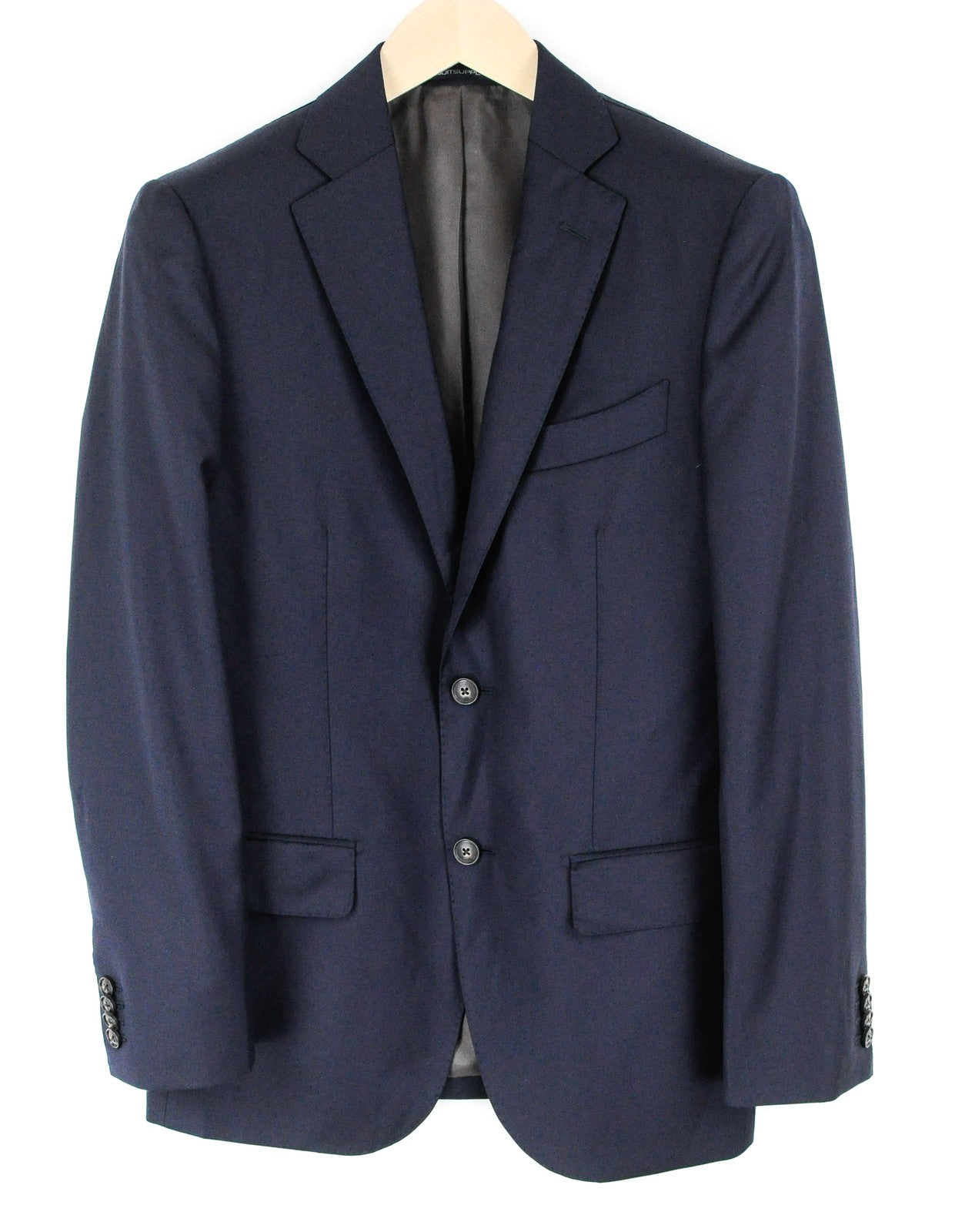 SUITSUPPLY Napoli Men Blazer UK34R Navy Pure Wool Lined Formal Single-Breasted