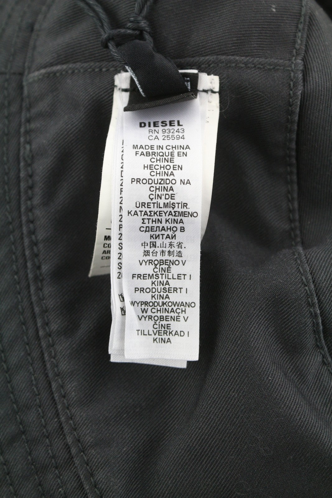 DIESEL D-Indig Men's Hat OS Black Bucket All Seasons Casual Patch  Dark RRP€100