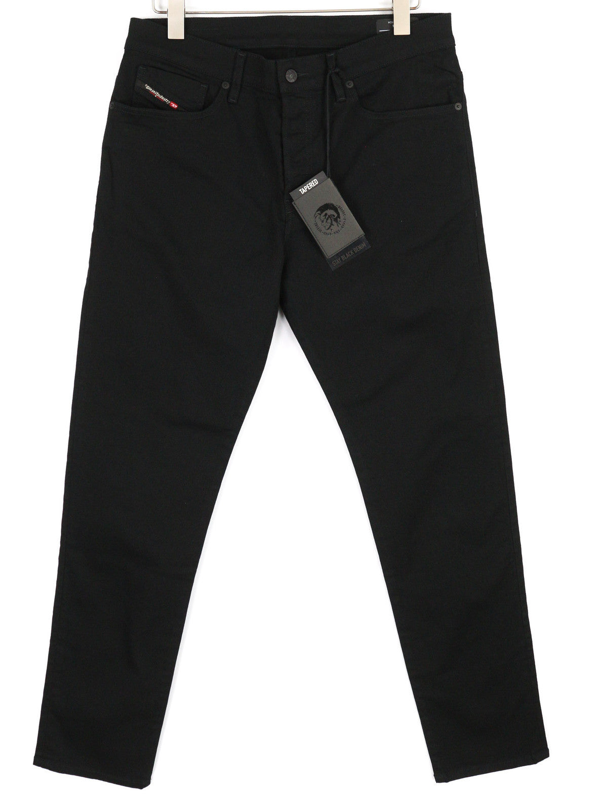 DIESEL D-Fining 0688H Men Jeans W33/L34 Denim Black Buttoned Tapered Stretch