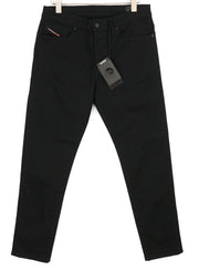 DIESEL D-Fining 0688H Men Jeans W33/L34 Denim Black Buttoned Tapered Stretch