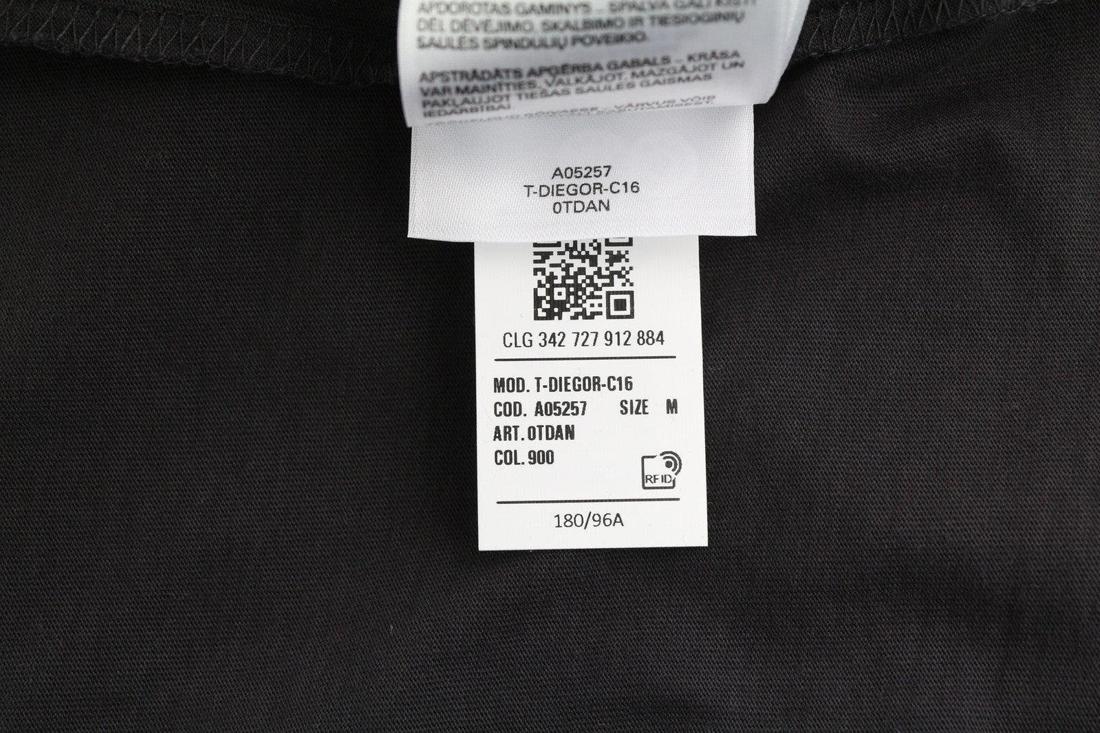 DIESEL T-Diegor-C16 Men T-Shirt M Short Sleeve Crew Neck Logo Print Dark RRP€70