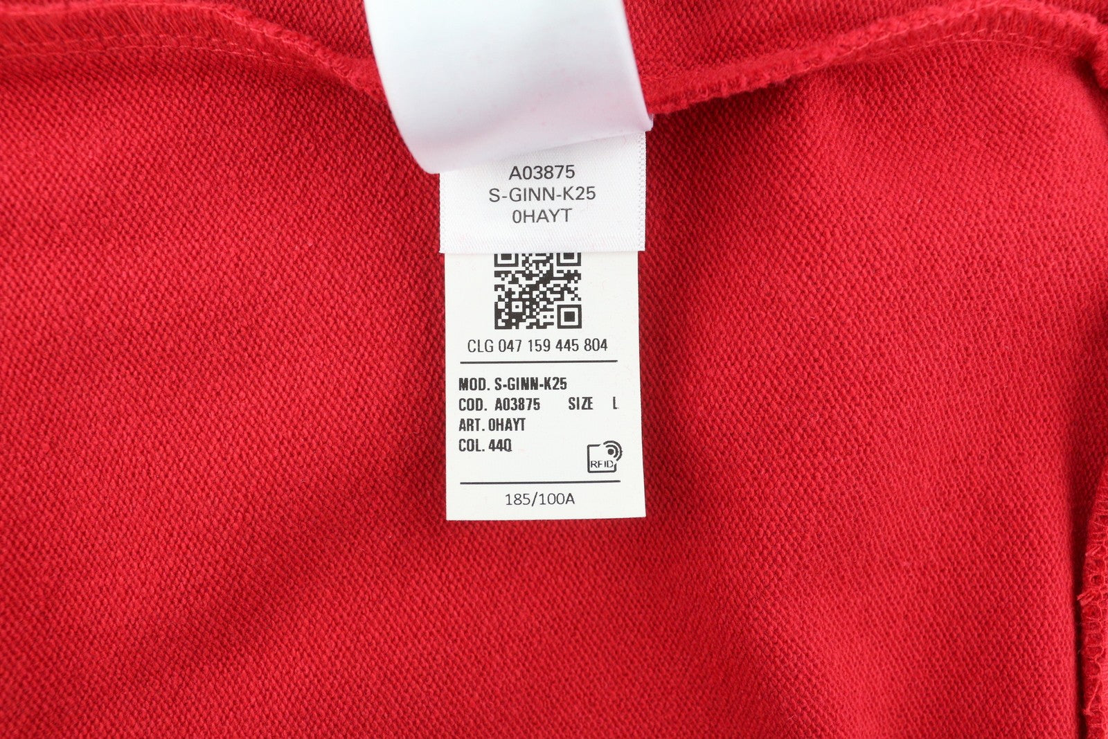 DIESEL S-Ginn-K25 Men Sweatshirt L Red Pullover Crew Neck Front Logo RRP€125