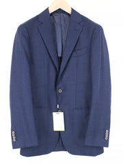 SUITSUPPLY Havana Men's Blazer UK34R Blue Wool Notch Collar Single-Breasted